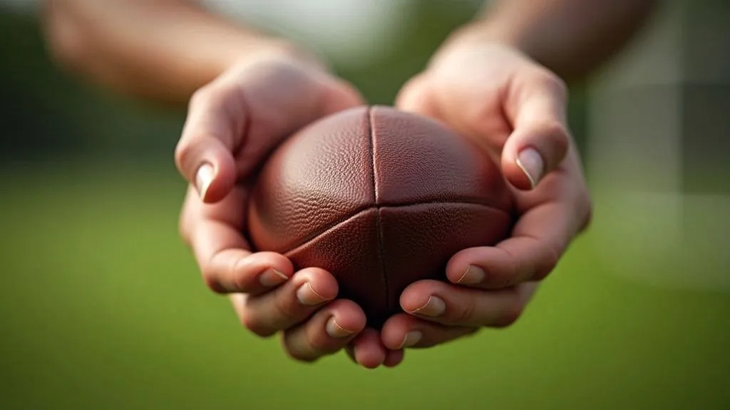 A diverse group of young players practicing football on a field
